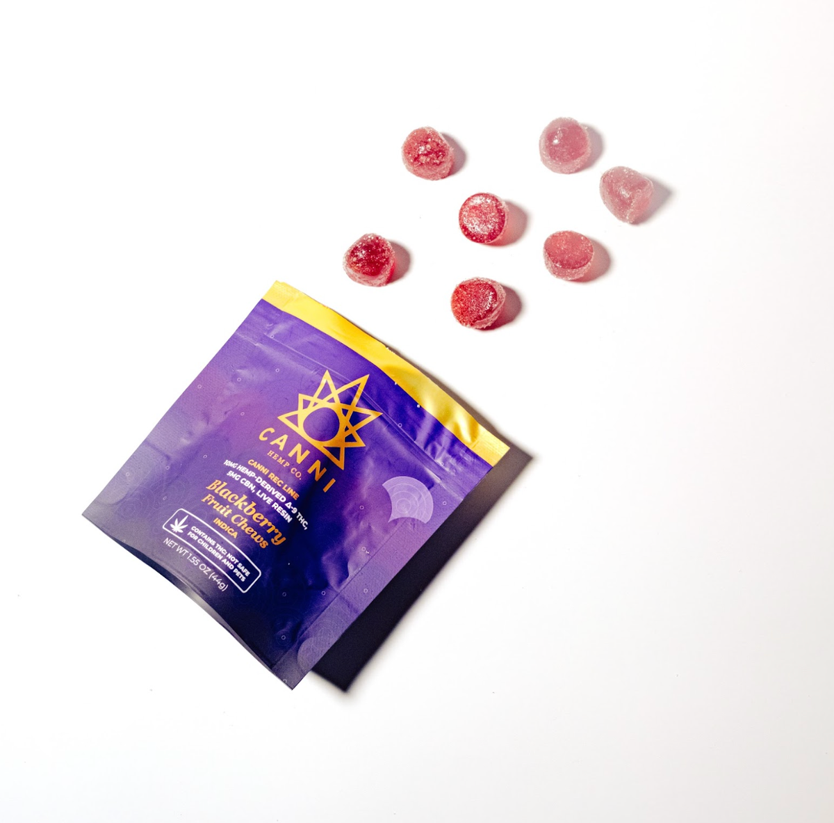 Canni Rec 10MG Delta9 THC Fruit Chews -Indica /Live Resin – CanniMKE