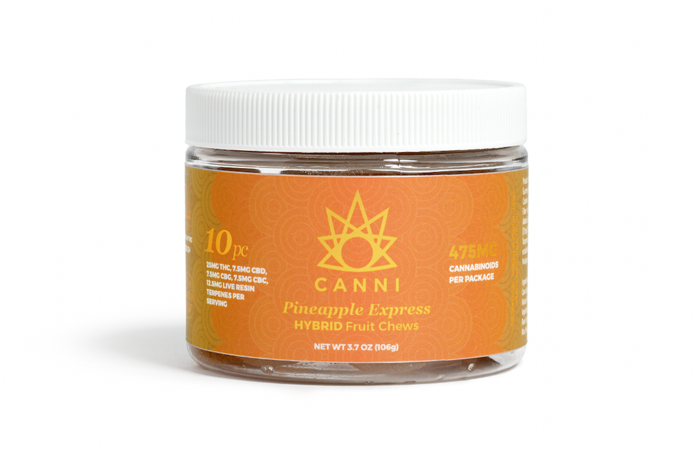 Canni Rec 25mg High Chews (Pineapple Express/Hybrid) – CanniMKE