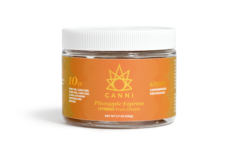 Canni Rec 25mg High Chews (Pineapple Express/Hybrid)