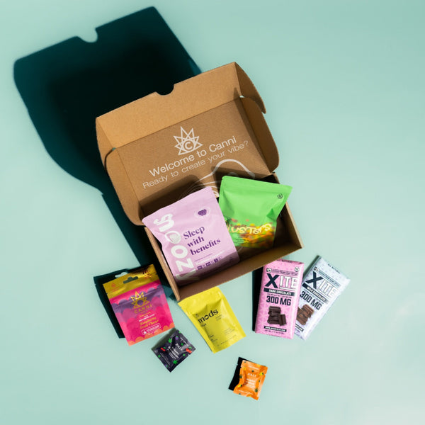 Delta 9 THC subscription box assortment